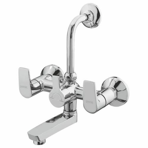 Wall Mixer with Provision for Overhead Shower with L-Bend Pipe